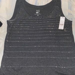 New gray NY&C studded tank